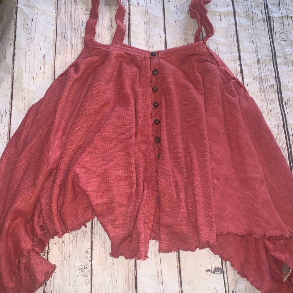 Free People “Dream Weaver” tank red XS - Picture 4 of 6